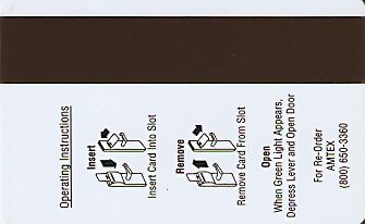 Hotel Keycard Econo Lodge Generic Back