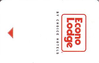 Hotel Keycard Econo Lodge Generic Front