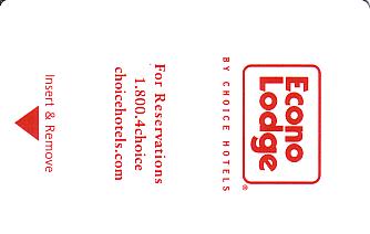 Hotel Keycard Econo Lodge Generic Front