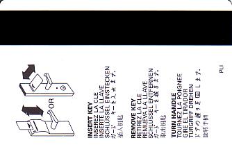 Hotel Keycard Econo Lodge Generic Back