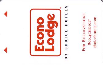 Hotel Keycard Econo Lodge Generic Front
