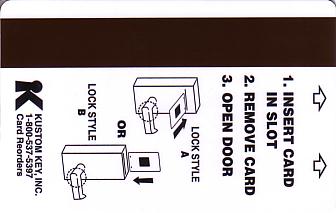Hotel Keycard Econo Lodge Generic Back
