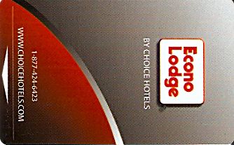 Hotel Keycard Econo Lodge Generic Front
