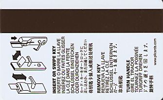 Hotel Keycard Econo Lodge Generic Back