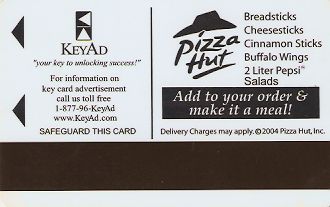 Hotel Keycard Econo Lodge Generic Back