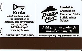 Hotel Keycard Econo Lodge Generic Back