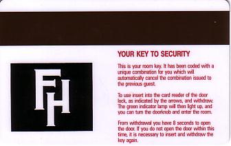 Hotel Keycard Forum Hotel Generic Back