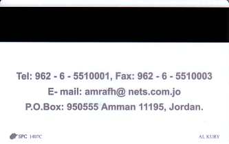 Hotel Keycard Forum Hotel Amman Jordan Back