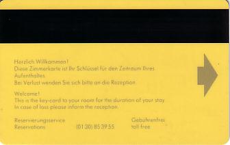 Hotel Keycard Forum Hotel Berlin Germany Back