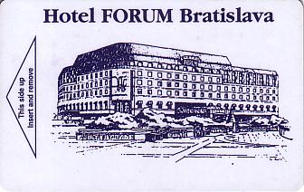 Hotel Keycard Forum Hotel Bratislava Slovakia Front