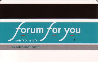 Hotel Keycard Forum Hotel Prague Czech Republic Back
