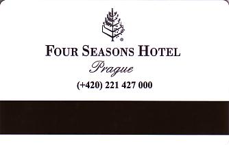 Hotel Keycard Four Seasons Prague Czech Republic Back