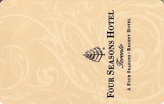 Hotel Keycard Four Seasons Toronto Canada Front