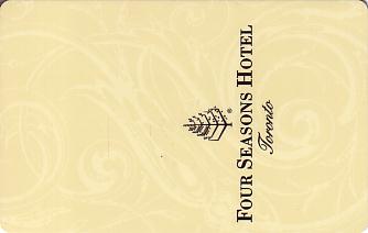 Hotel Keycard Four Seasons Toronto Canada Front