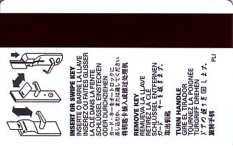 Hotel Keycard Four Points Hotels Generic Back