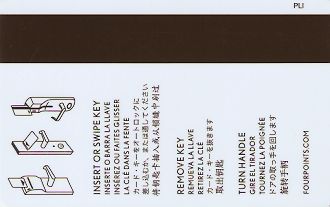 Hotel Keycard Four Points Hotels Generic Back
