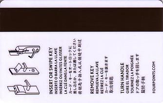 Hotel Keycard Four Points Hotels Generic Back