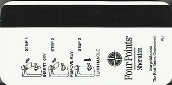 Hotel Keycard Four Points Hotels Generic Back