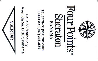 Hotel Keycard Four Points Hotels  Panama Front
