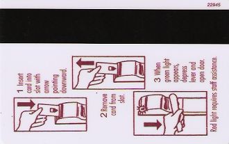 Hotel Keycard Four Points Hotels Sydney Australia Back