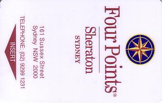 Hotel Keycard Four Points Hotels Sydney Australia Front