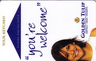 Hotel Keycard Golden Tulip Generic Front