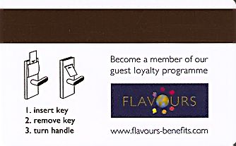 Hotel Keycard Golden Tulip Generic Back