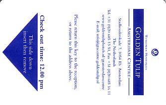 Hotel Keycard Golden Tulip Amsterdam Netherlands Front