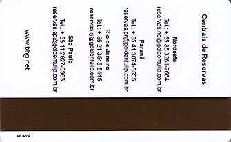 Hotel Keycard Golden Tulip  Brazil Back