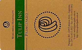 Hotel Keycard Golden Tulip Buenos Aires Argentina Front