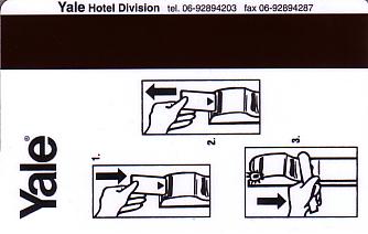 Hotel Keycard Golden Tulip Florence Italy Back