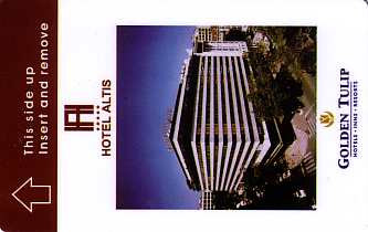 Hotel Keycard Golden Tulip Lisbon Portugal Front