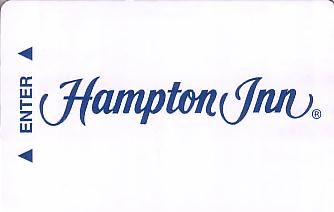 Hotel Keycard Hampton Inn Generic Front