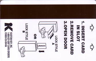 Hotel Keycard Hampton Inn Generic Back