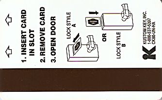 Hotel Keycard Hampton Inn Generic Back