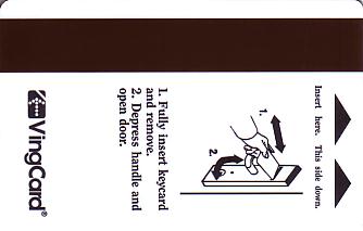 Hotel Keycard Hampton Inn Generic Back