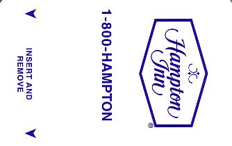 Hotel Keycard Hampton Inn Generic Front