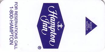 Hotel Keycard Hampton Inn Generic Front