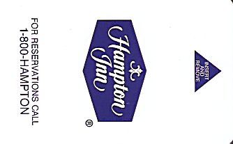 Hotel Keycard Hampton Inn Generic Front