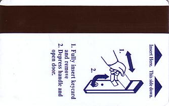 Hotel Keycard Hampton Inn Generic Back