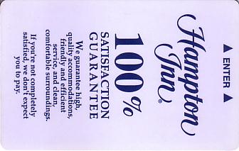 Hotel Keycard Hampton Inn Generic Front