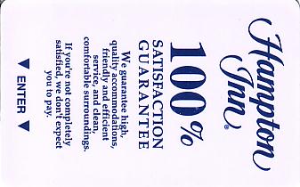 Hotel Keycard Hampton Inn Generic Front