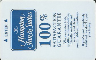Hotel Keycard Hampton Inn Generic Front