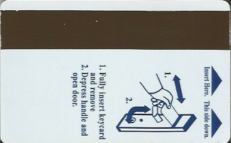 Hotel Keycard Hampton Inn Generic Back
