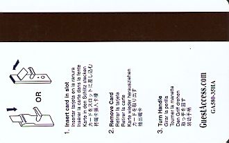 Hotel Keycard Hampton Inn Generic Back