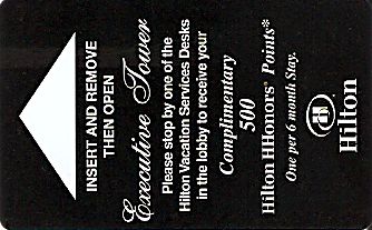 Hotel Keycard Hilton Grand Vacations Generic Front