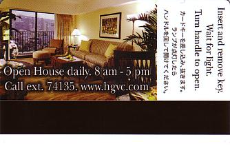 Hotel Keycard Hilton Grand Vacations Hawai (State) U.S.A. (State) Back