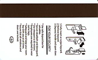 Hotel Keycard Hilton Doubletree Generic Back
