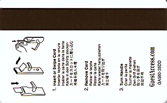 Hotel Keycard Hilton Doubletree Generic Back