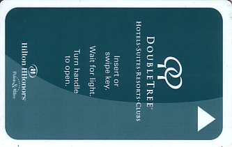 Hotel Keycard Hilton Doubletree Generic Front